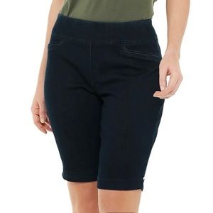 CROFT & BARROW Effortless Stretch Bermuda Shorts Black size 8